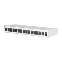 METZ CONNECT  Keystone boîtier en saillie 16 ports blanc pur, non équipé