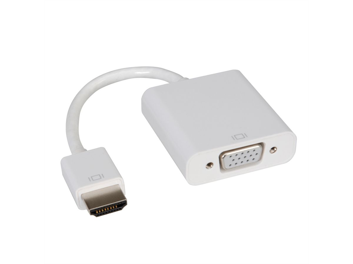 ROLINE Adaptateur HDMI-VGA, HDMI M-VGA F, 0,15 m