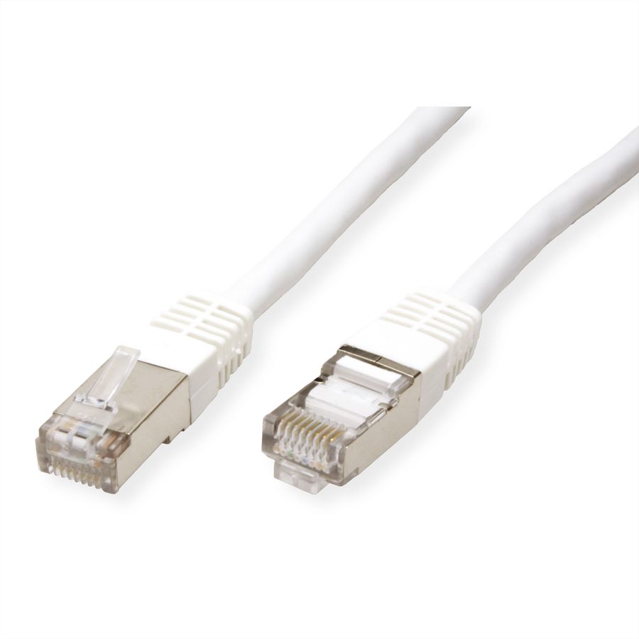 Cordon VALUE Cat.6 (Classe E) S/FTP (PiMF), blanc, 0,5 m