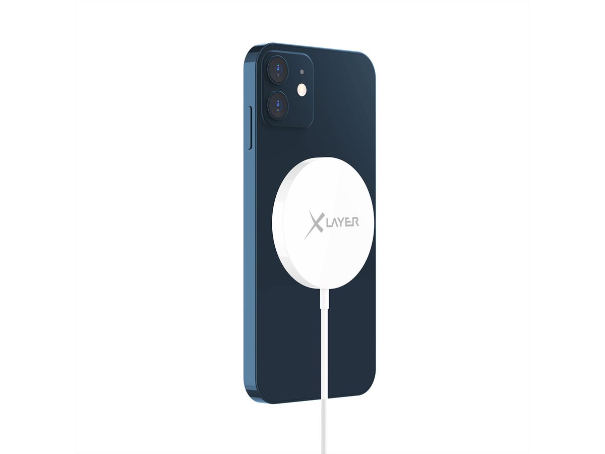 Xlayer Wireless Charging Pad magnetisch, 15W,  weiss