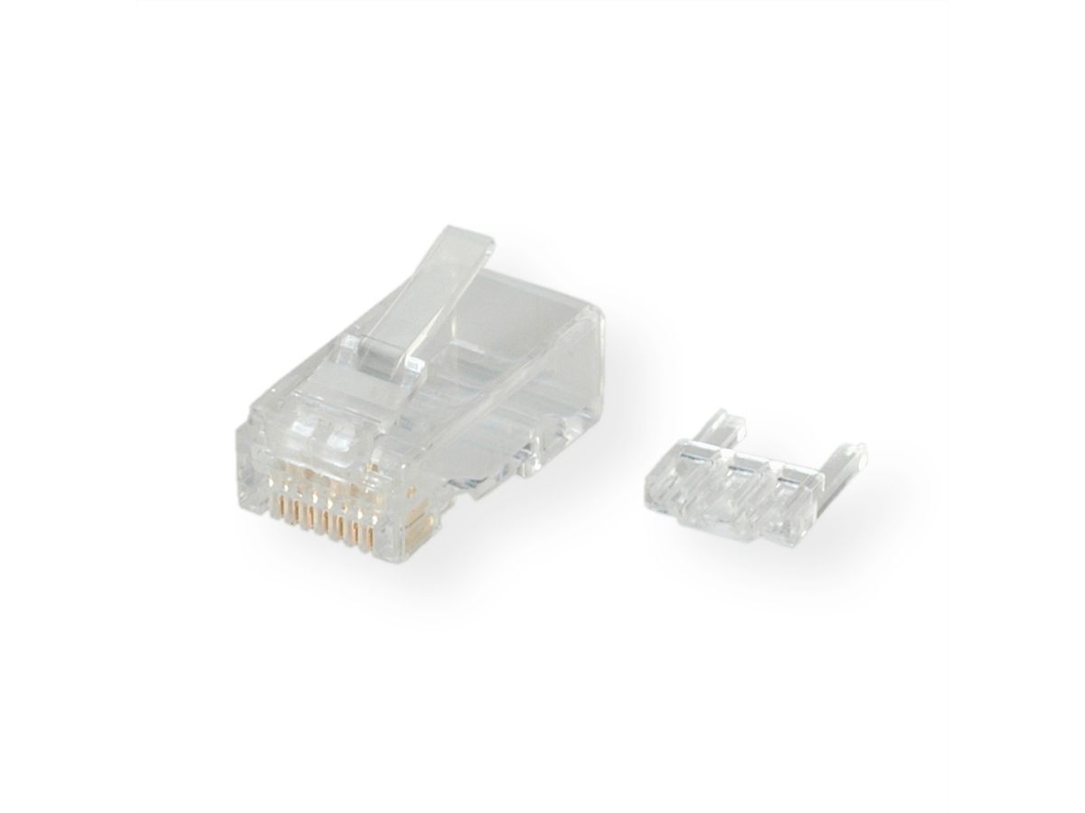 ROLINE Connecteur modulaire non blindé Cat.6 (Classe E) pour câble solide, 10 unités
