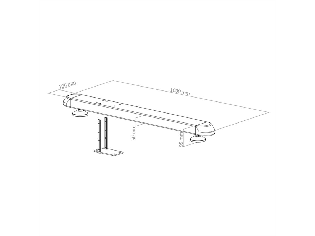 Hagor Pieds réglables CPS - Single Leveling Feet                     , noir
