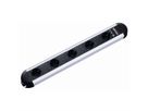 BACHMANN PRIMO bloc multiprise 5x contact de protection, aluminium, distance entre les prises 85mm, 1,75 m