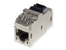 BACHMANN Keystone CAT6 Klasse Ea STP Kupplung RJ45 geschirmt 10GBit, silberfarben