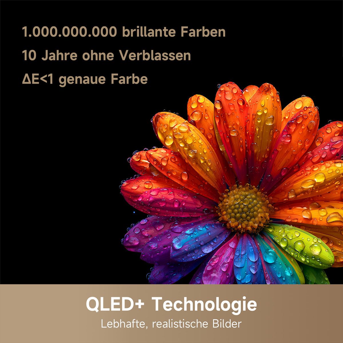 Dreame TV 55", Q100, Vivid QLED-4K, 120Hz, Mineral Black