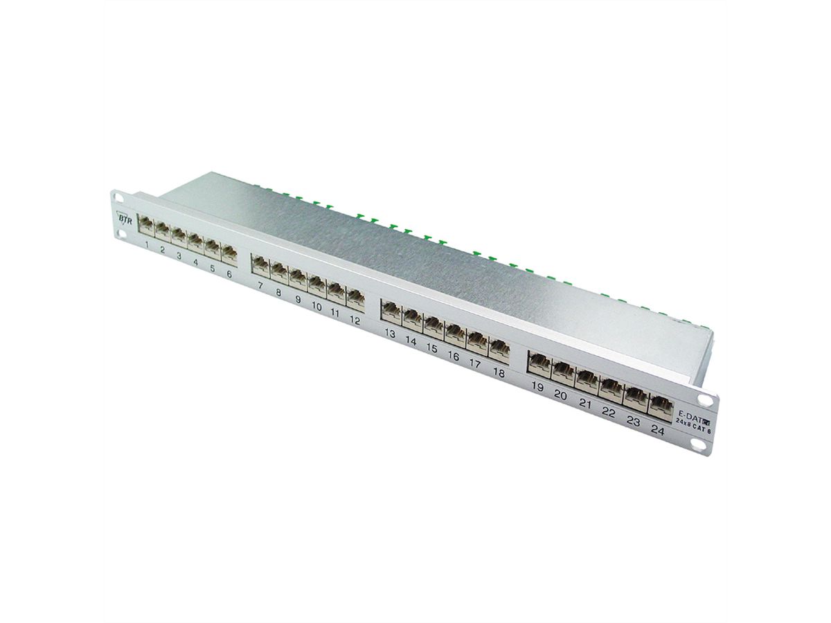 METZ CONNECT E-DAT C6 19"-Patchfeld 1HE, Kat.6 (Class E), 24 Ports