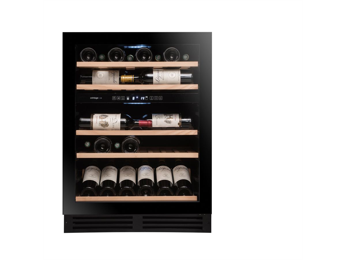Avintage Weinkühlschrank AVU53PREMIUM, Einbau, 2 Zonen, 50 Flaschen