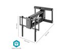 Nedis SmartLife motorisierte TV-Wandhalterung 37–75" schwarz, Wand, 35 kg, motorisiert