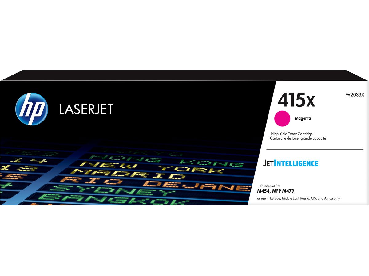 HP 415X Toner magenta LaserJet authentique grande capacité