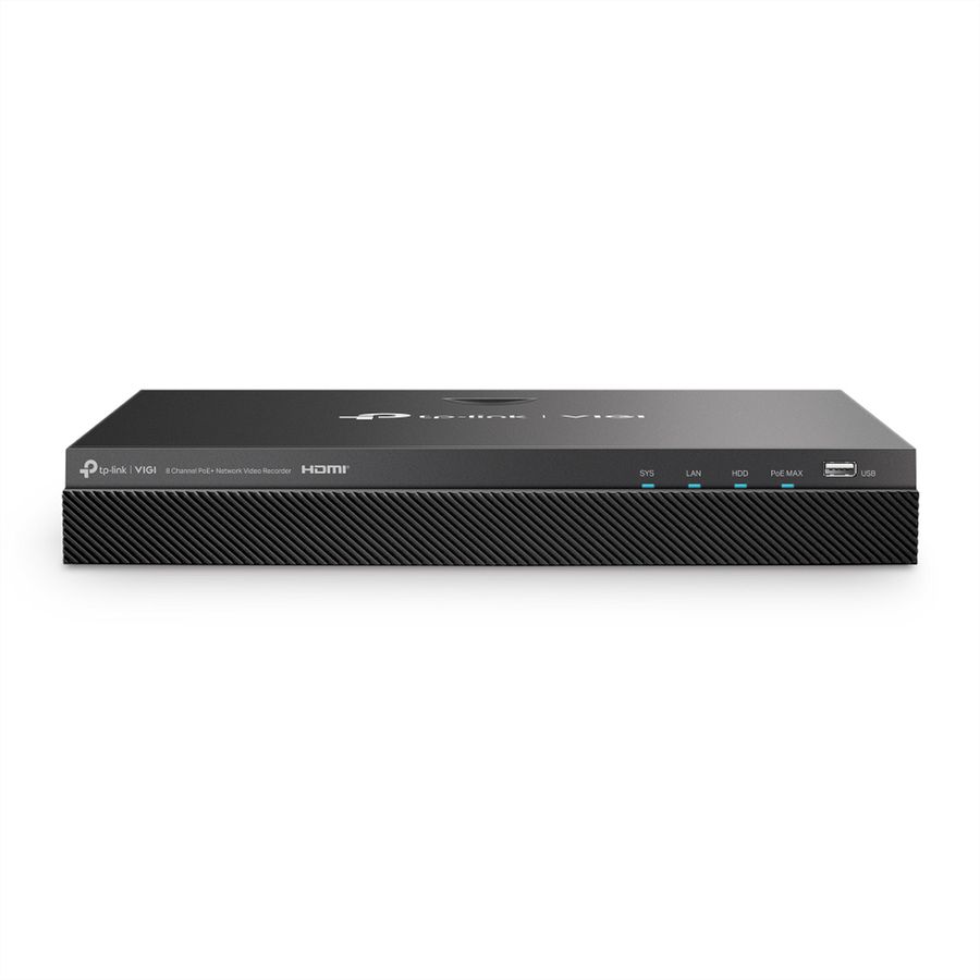 TP-Link NVR2008H-8MP NVR Enregistreur vidéo en réseau 8-CH, 8x PoE