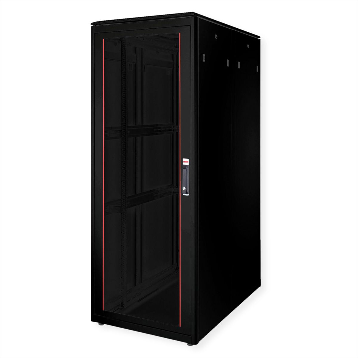 ROLINE 19-Zoll Netzwerkschrank Pro 42 HE, 800x1200 BxT Glastür schwarz
