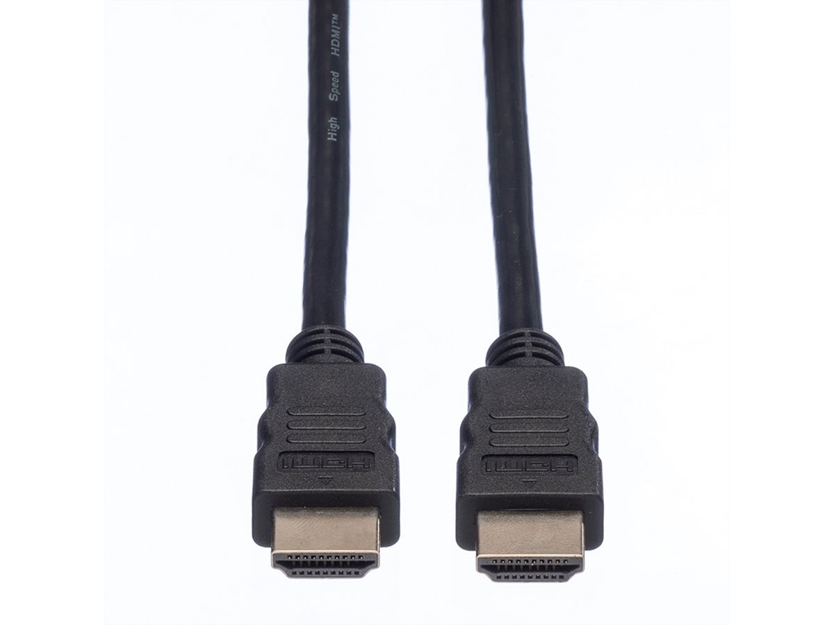 ROLINE Câble HDMI High Speed avec Ethernet, noir, 1,5 m