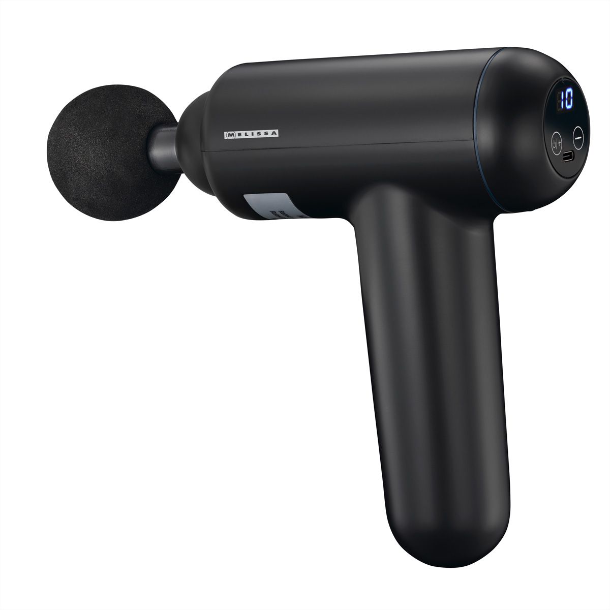 Melissa Massagepistole 16770048, wiederaufladbar, LED, 4 Köpfe, schwarz