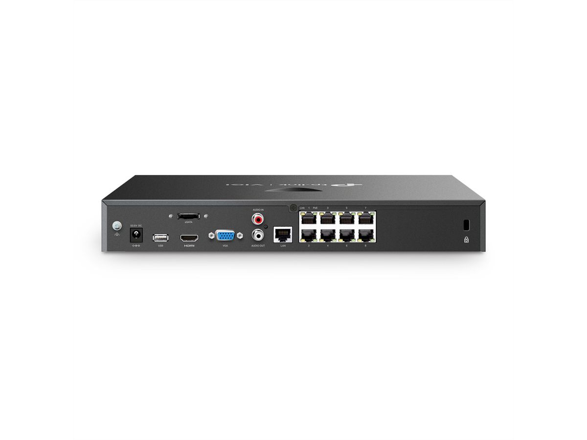 TP-Link NVR2008H-8MP NVR Enregistreur vidéo en réseau 8-CH, 8x PoE