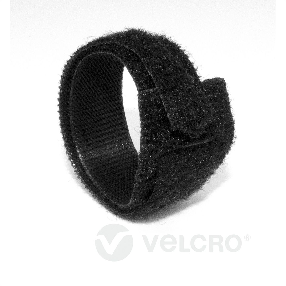 VELCRO® One Wrap® Strap 25mm x 300mm, 100 pièces, ignifugé, noir