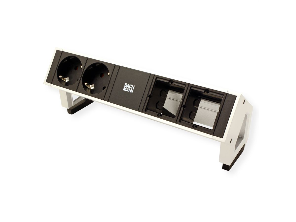 BACHMANN DESK2 2x contact de protection 2x ABD GST18, blanc