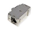 BACHMANN Keystone CAT6 Klasse Ea STP Kupplung RJ45 geschirmt 10GBit, silberfarben