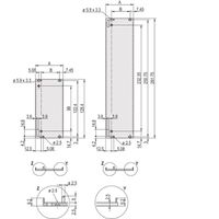 SCHROFF Frontplatte geschirmt für Steckbaugruppe mit Aushebegriff in Trapezform - FRONTPROFIL HF 6HE 8TE