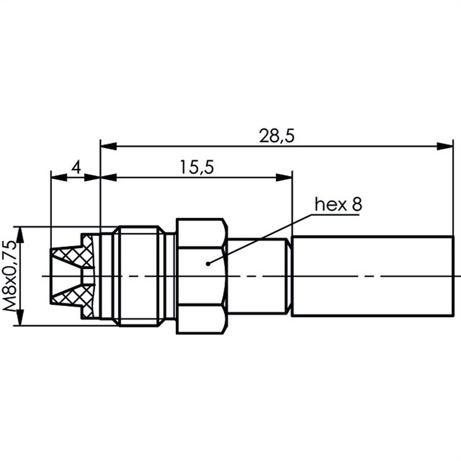 TELEGÄRTNER FME-Kabelbuchse crimp für RG-58C/U