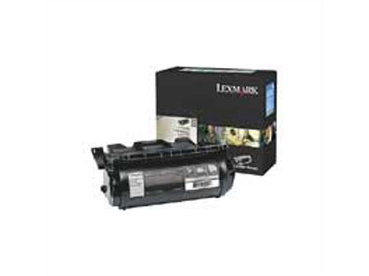 LEXMARK 64016HE, Toner noir pour env. 21.000 p. pour LEXMARK T640 / T642 / T644