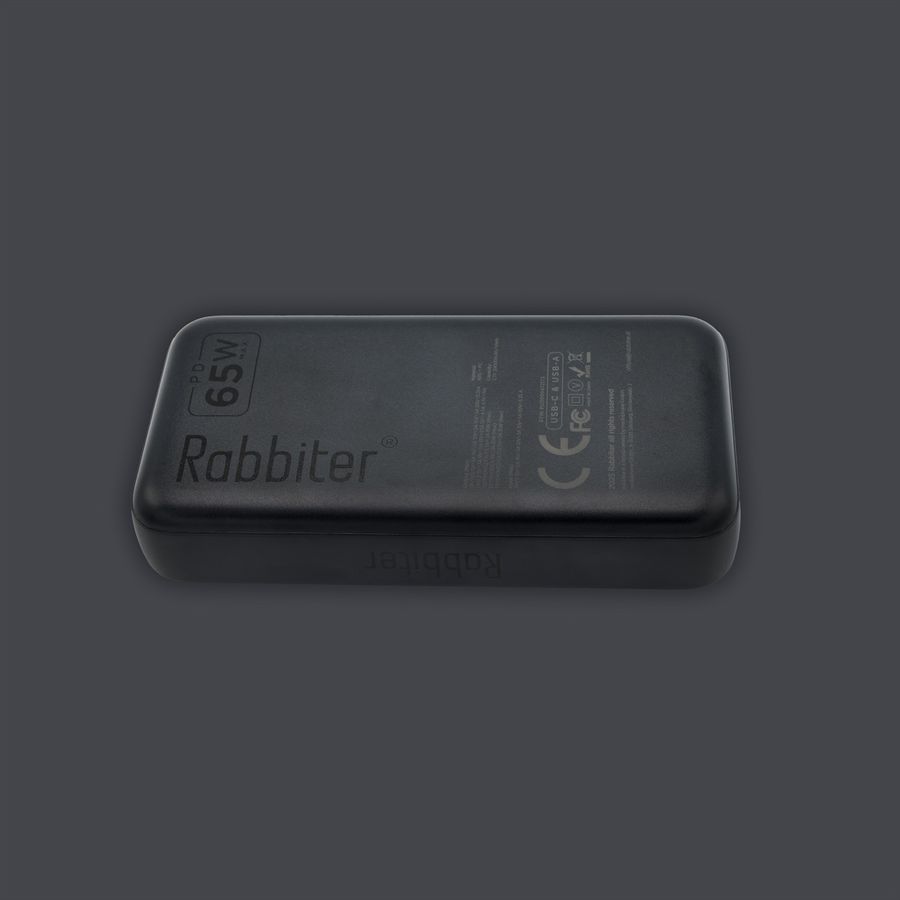 Rabbiter Power MaxCharge 20000 Pro, PowerBank, schwarz 20000 mAh
