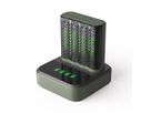 GP Batteries USB-Ladegerät GP M451, inkl. 4 x ReCyko AA 2600 mAh & USB Dock