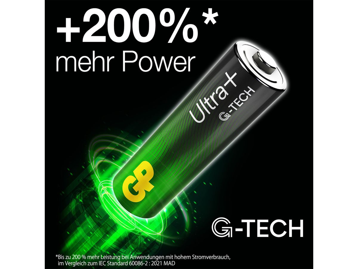 GP Batteries Ultra+ Alkaline AA 4x