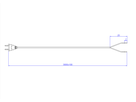 BACHMANN Zuleitung 2x0,75 3m schwarz, H03VVH2-F Eurostecker unverpackt