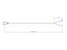 BACHMANN Câble 2x0,75 3m noir, H03VVH2-F Connecteur Euro, non emballé