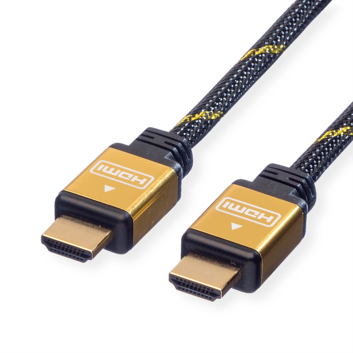 ROLINE GOLD HDMI High Speed Kabel mit Ethernet, 2 m