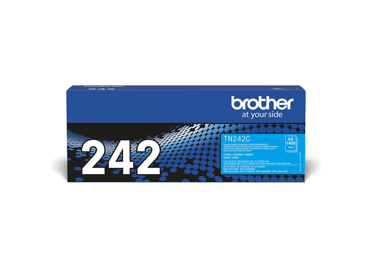 Brother Cartouche de toner TN-242C originale – Cyan