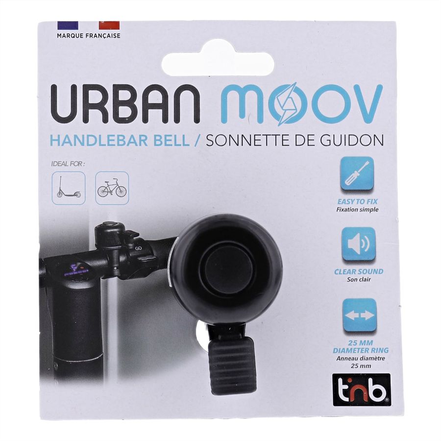 T'nB Urban Moov Fahrrad/Roller-Klingel, Schwarz