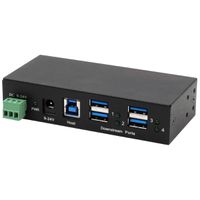 EXSYS EX-1244HMS HUB 4 ports USB 3.2 Gen 1 Din-Rail kit et mur VIA VL813 Chipset