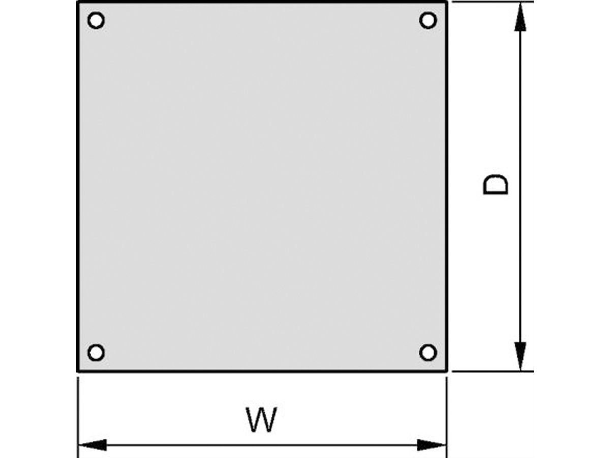 SCHROFF Dach, einliegend, RAL 7030 - DACH, EINLIEG.600B 600T 7021