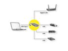 VALUE Convertisseur USB 3.2 Gen 1 type C - Gigabit Ethernet + Hub 3x USB 3.2 Gen 1 Type A