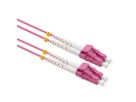 VALUE LWL-Kabel 50/125µm OM4, LC/LC, Low-Loss-Stecker, violett, 5 m