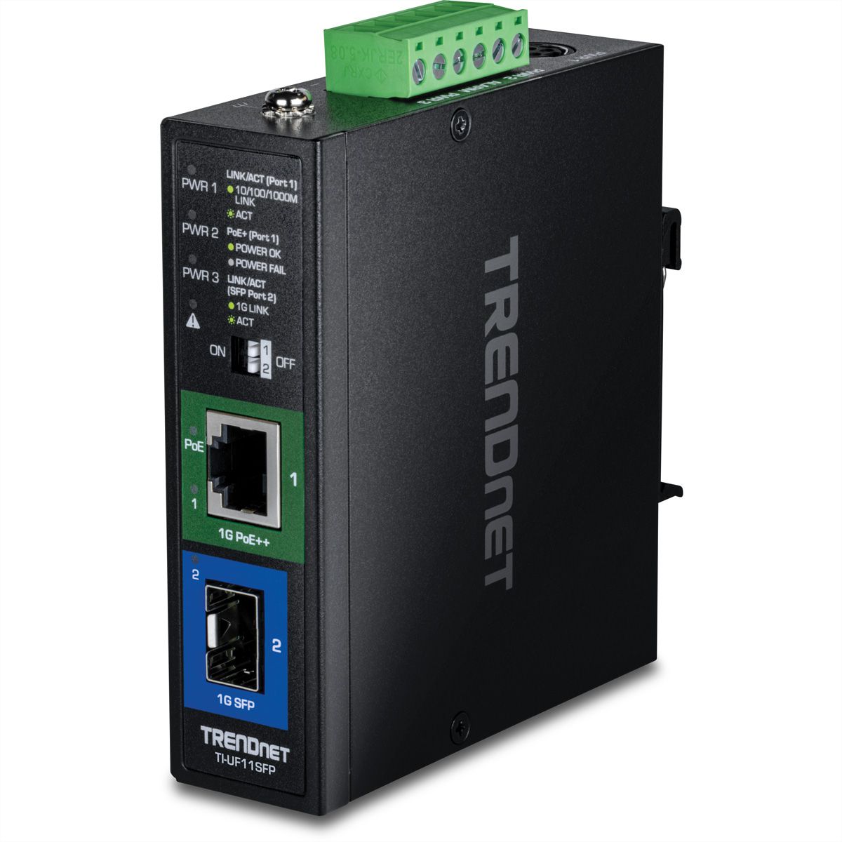 TRENDnet TI-UF11SFP Eingebaut 1000Mbit/s Schwarz Netzwerk Medienkonverter