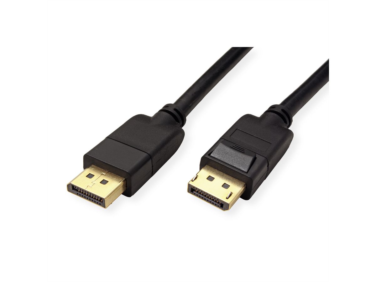 ROLINE GREEN DisplayPort Kabel, v1.4, DP ST - ST, schwarz, 2 m