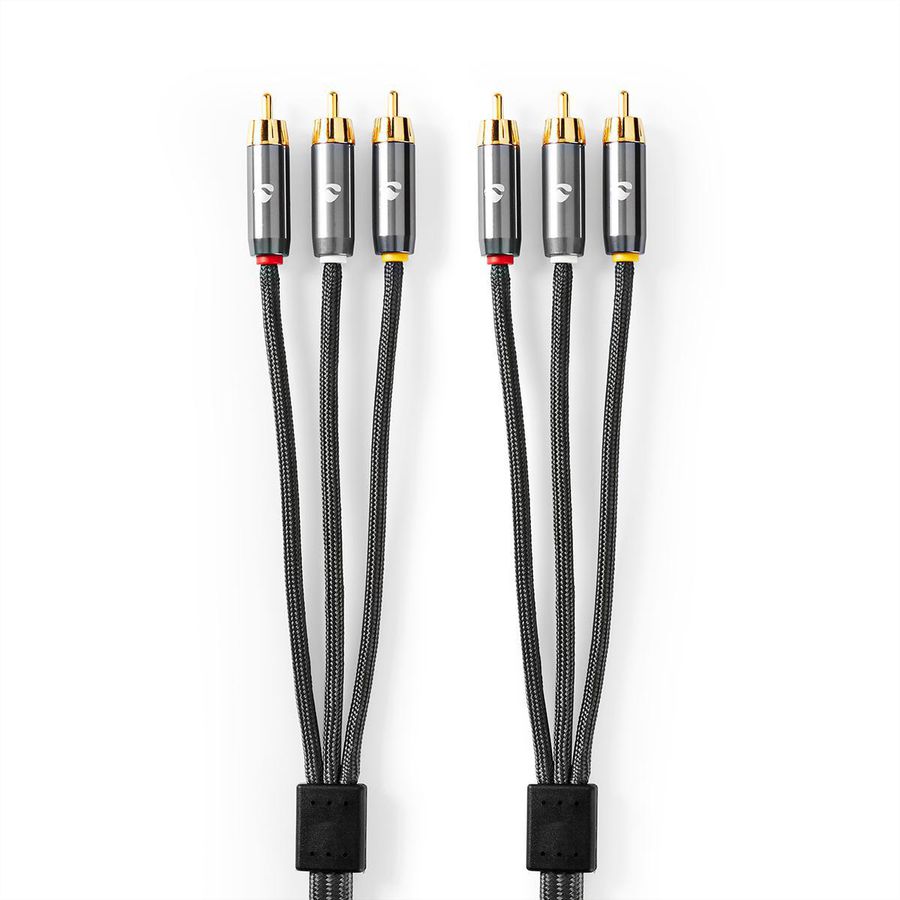 Nedis Composite-Videokabel 3x Cinch ST/ST, 2 m