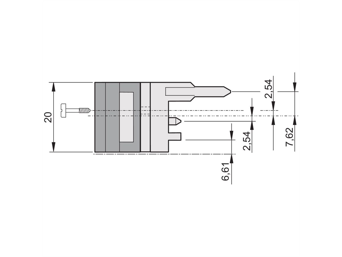 Poignée d'insertion/extraction SCHROFF Type IET, levier noir, bouton gris, haut, 10 pièces