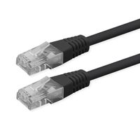 ROLINE Patchkabel Cat.6 (Class E), UTP, PoE, schwarz, 5 m