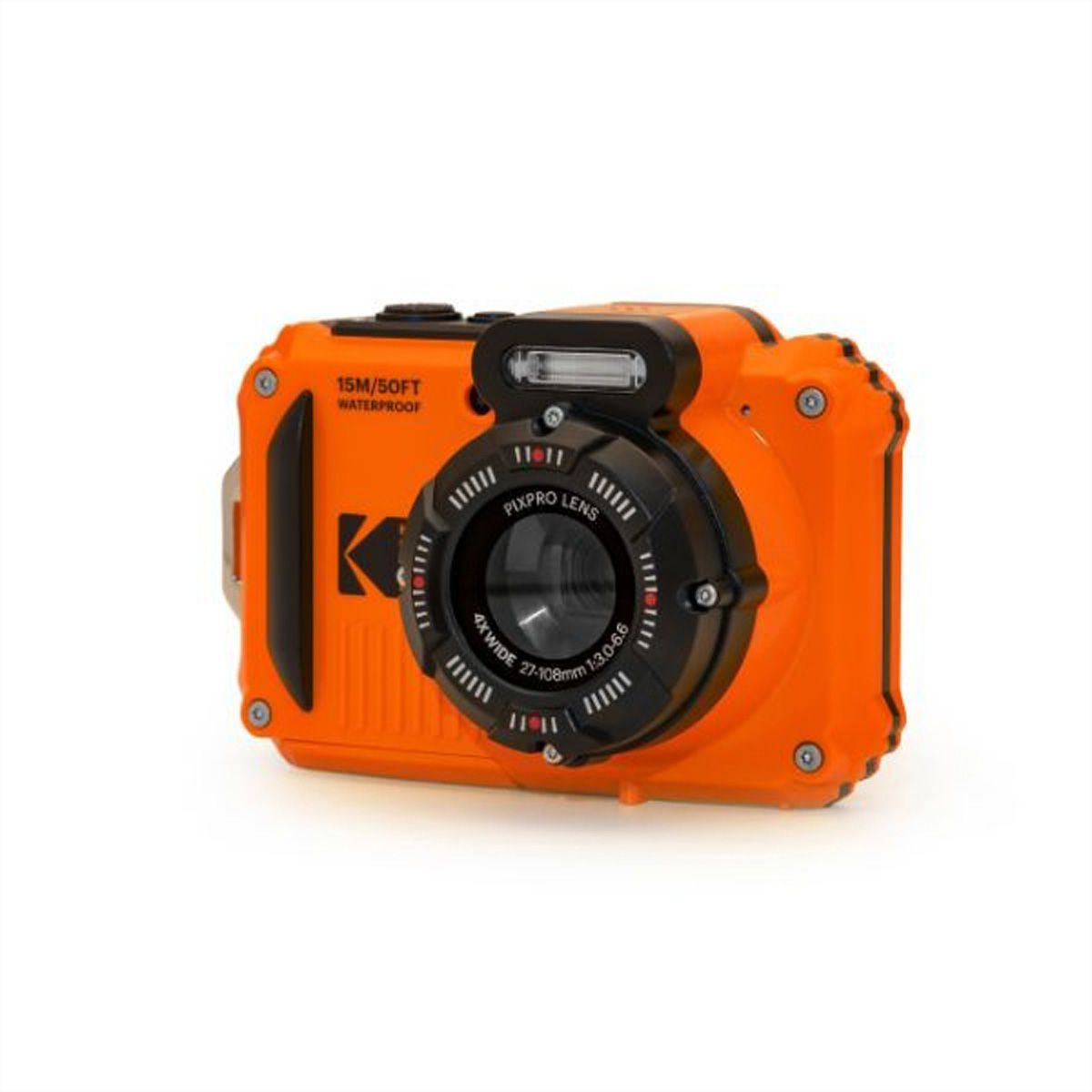 Appareil photo sous-marin Kodak WPZ2OG Bundle, inkl. 2ème batterie + carte SD micro 16Go
