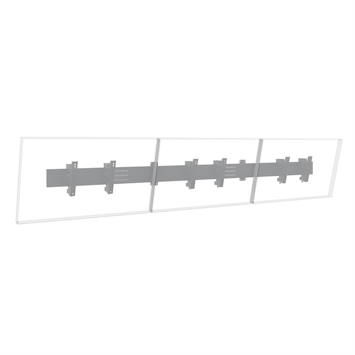 Hagor Menuboard CPS W3L 32-43" Menuboard Support mural pour 3 écrans, Adaptation pour barre de son