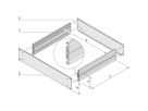 SCHROFF MultipacPRO 19" Kit de base du châssis, 1 U, profondeur 280 mm