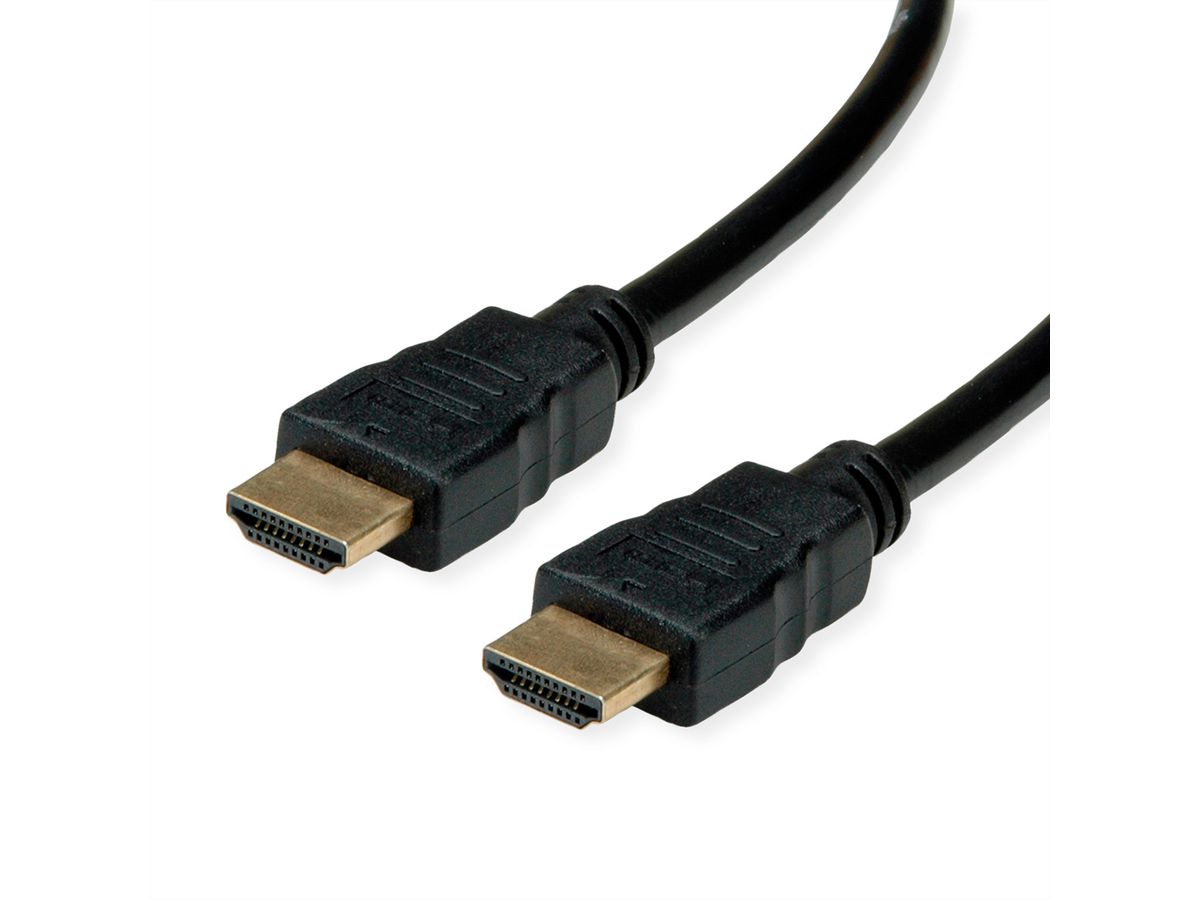 ROLINE RM Câble HDMI High Speed avec Ethernet, noir, 1 m