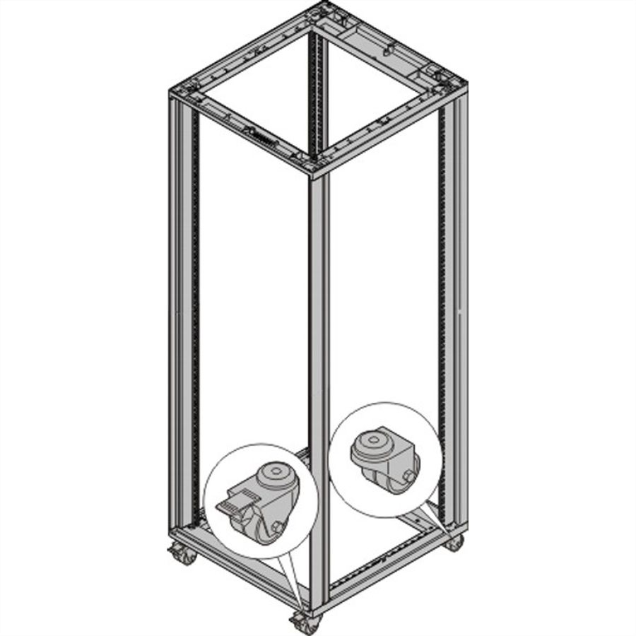 SCHROFF Lenkrollen - LENKROLLEN SET 200KG 50D 4ST