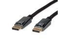 ROLINE Câble DisplayPort v1.4, DP M - DP M, noir/argent, 2 m