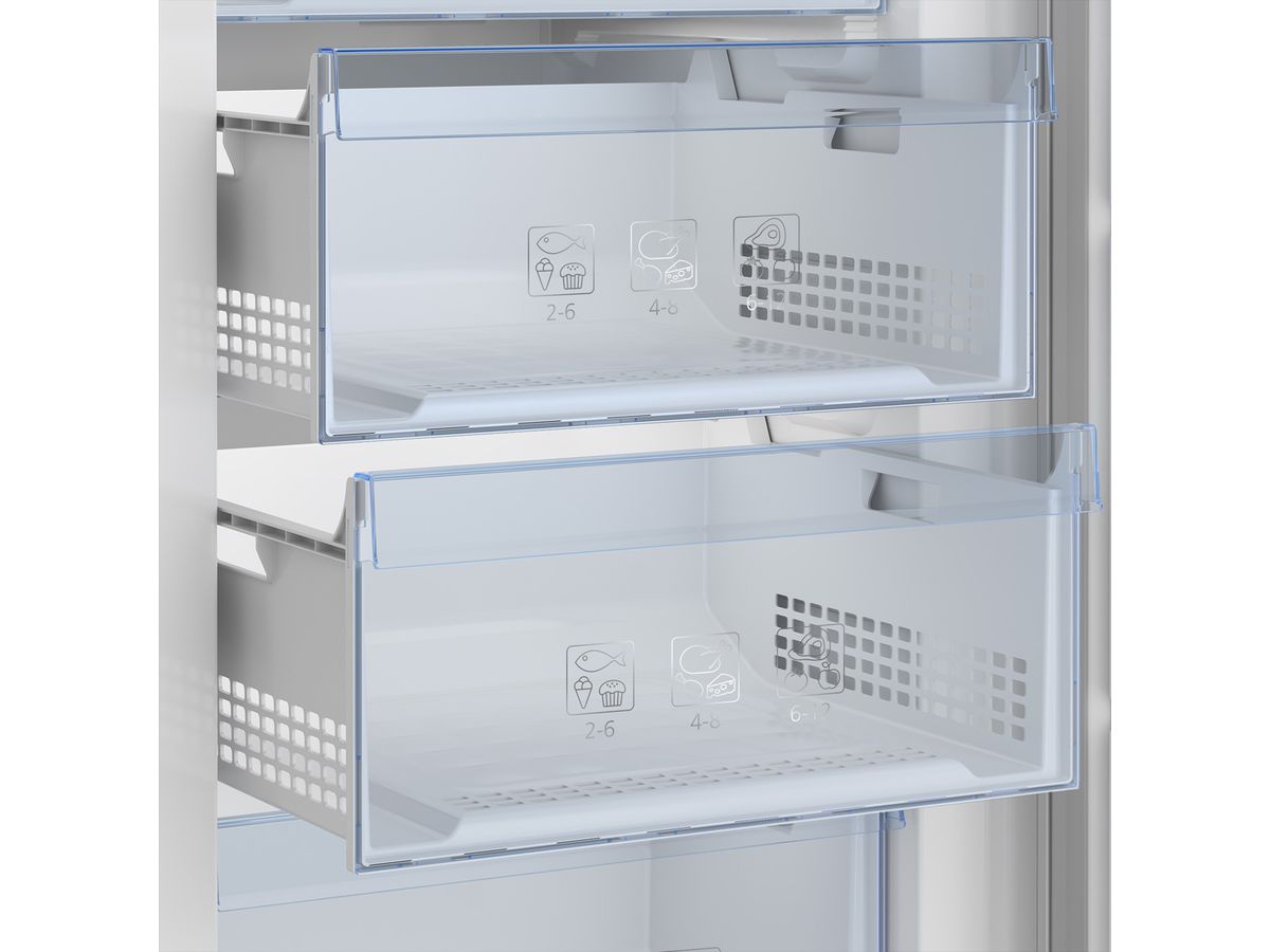 Beko Gefrierschrank RFNE448E45WCH, No Frost, 404l, weiss