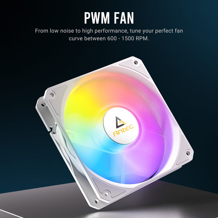 ANTEC P12R PWM ARGB REVERSE Fan PC Gehäuselüfter, weiß
