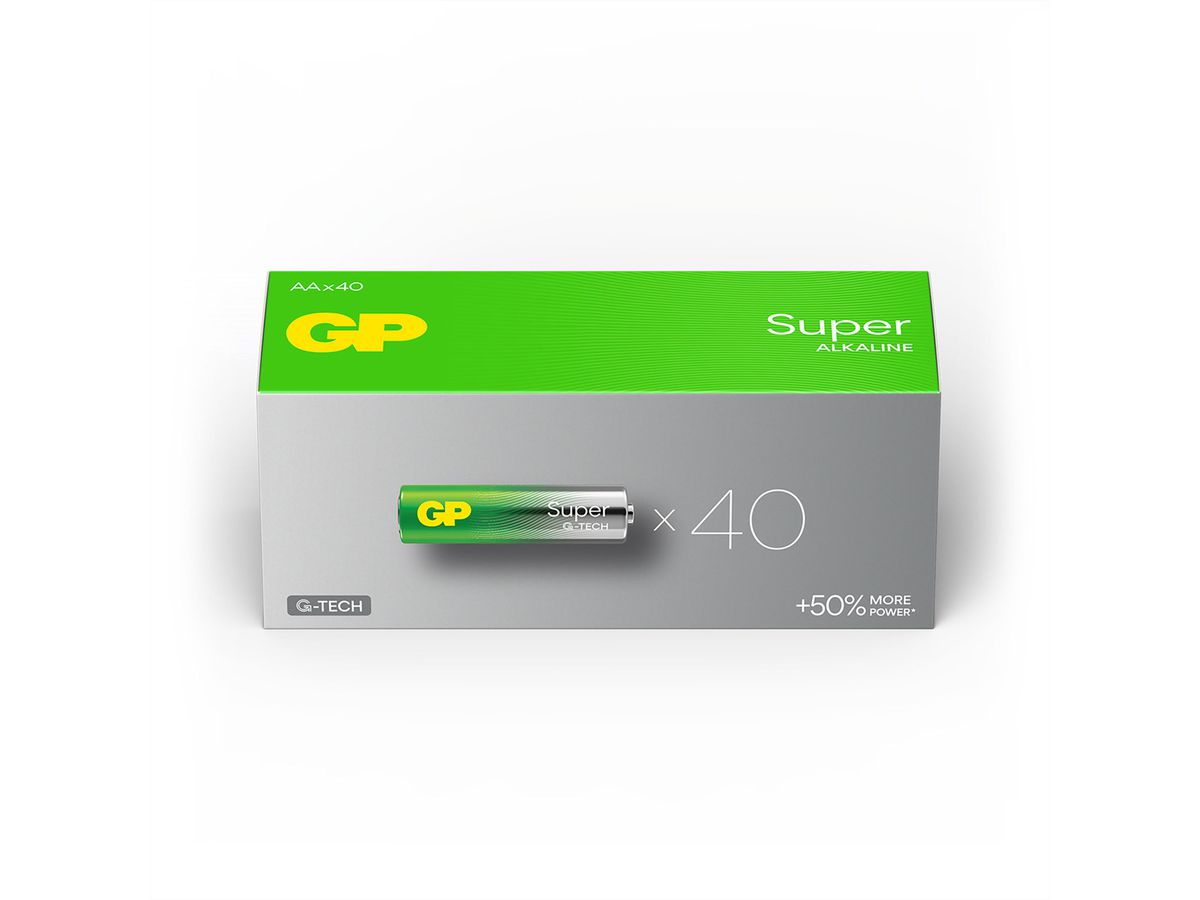 GP Batteries Super Alkaline AA 40x